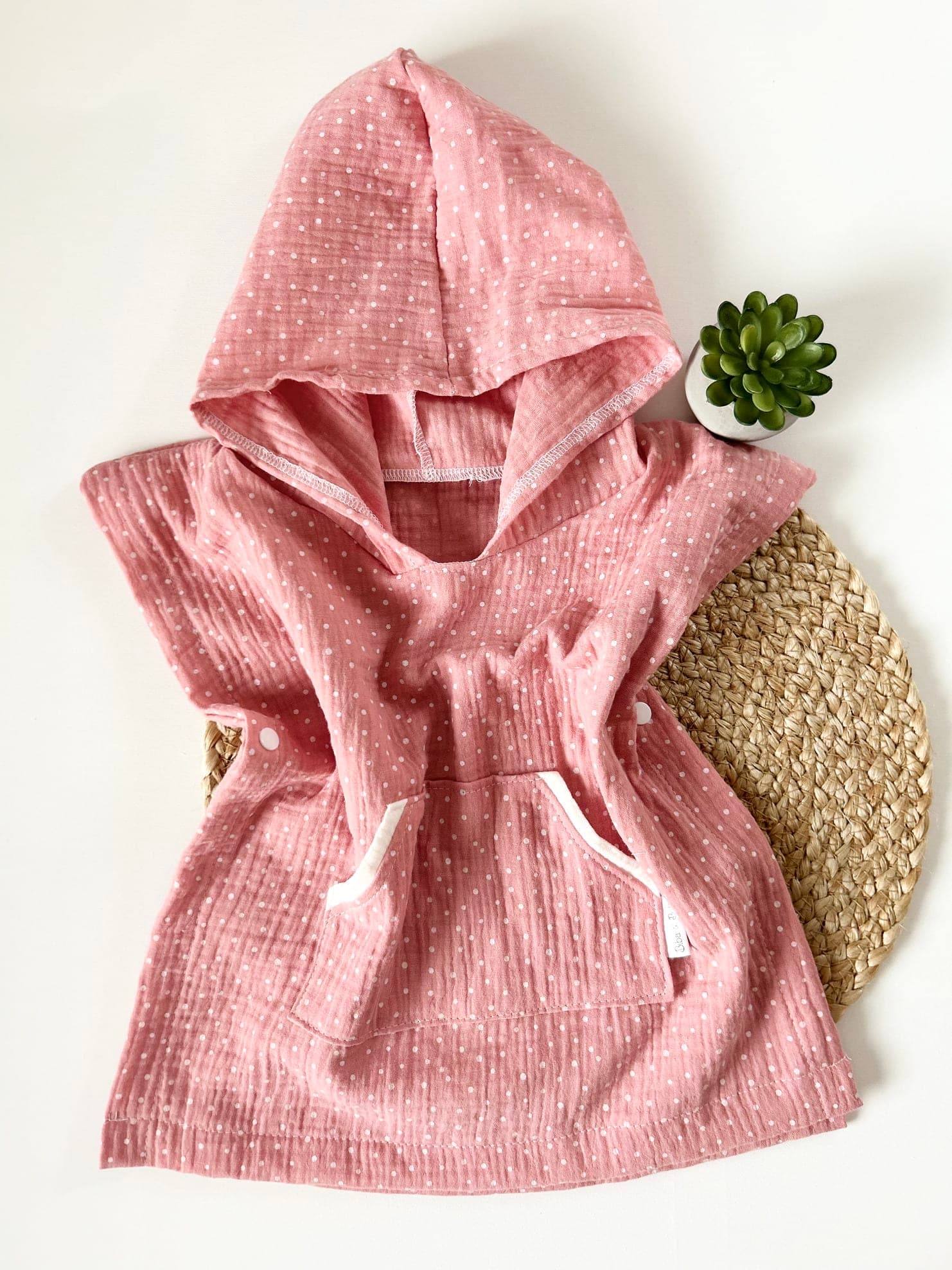 KOPALNI PONČO - pikice več barv