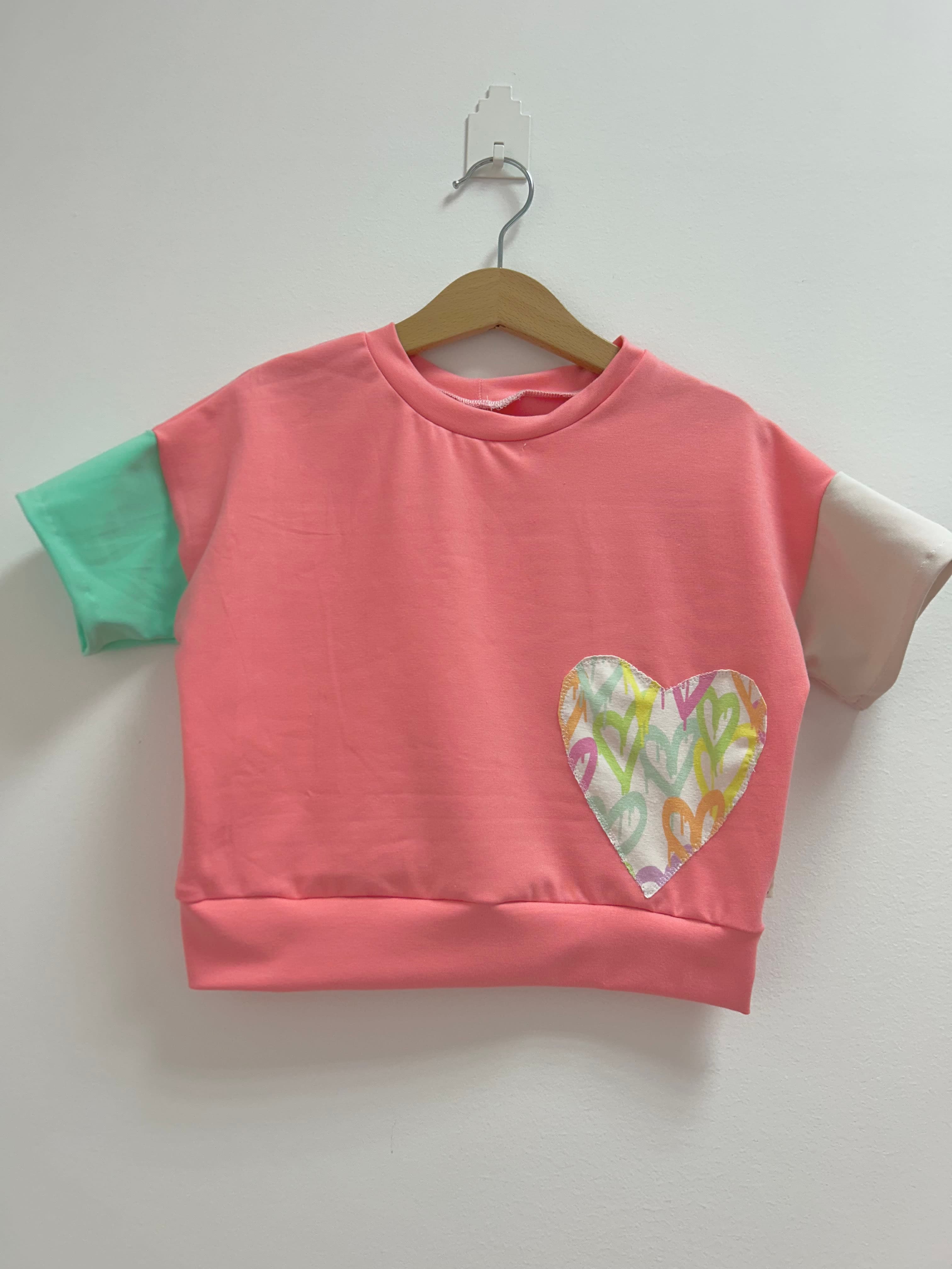 CROP TOP ZA DEKLICE - KORALNA